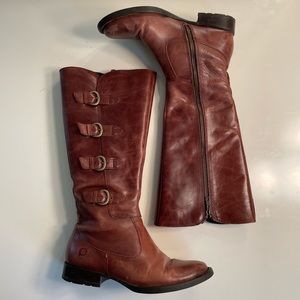 Leather “Born” Boots🤎size 6
